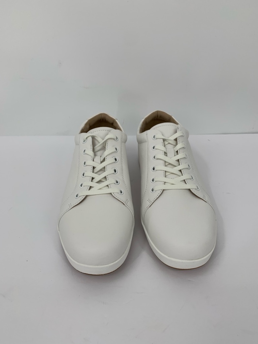 ABEO Encore lace sneaker shoe white leather tie comfort footbed EUC 9.5 WIDE - Picture 4 of 7